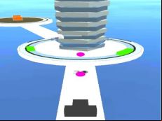 Shoot 3D BALL-Hit Twisty Stack